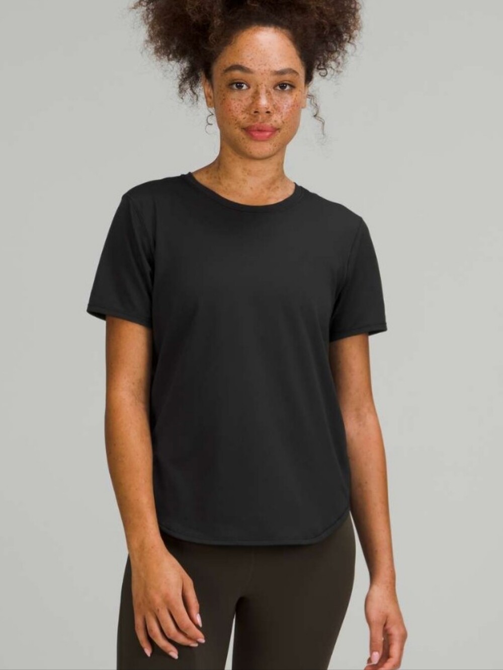 Lululemon High Neck Running and Training T-Shirt Black